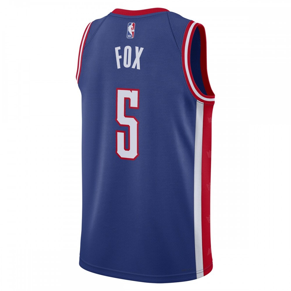 De'Aaron Fox Sacramento Kings Unisex 2024/25 Swingman Player Jersey - City Edition - Blue-Pro Kit Vault | Brand New 26/27 Sports Jerseys